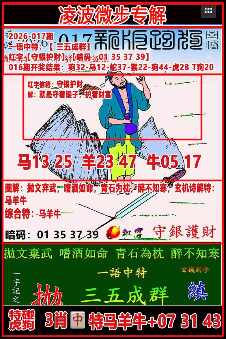 017期凌波微步专解跑狗,六合传奇宝典
