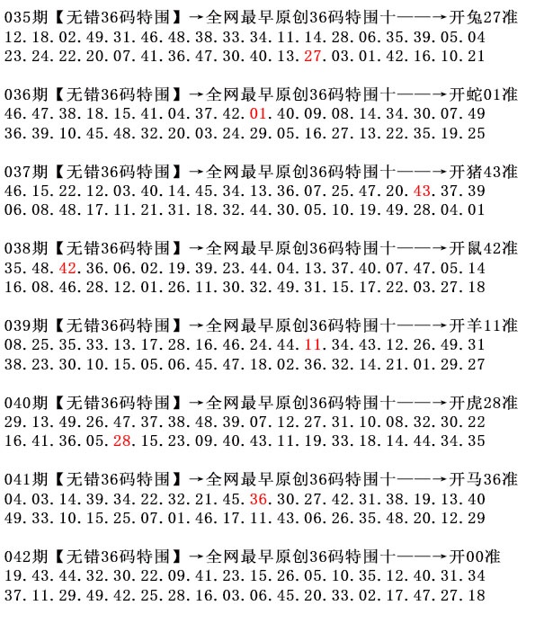 澳门四不像论坛042期：36码特围