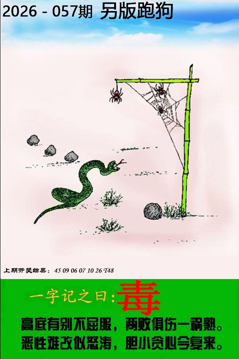 开奖最快057期：另版跑狗图
