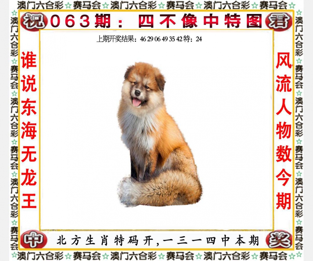 063期：四不像中特图，正版四不像