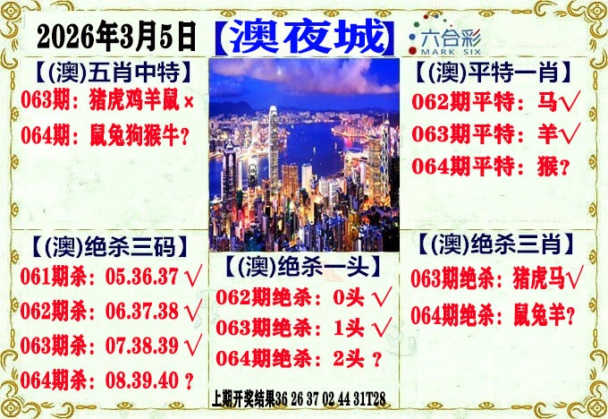 49图库064期：澳门夜城