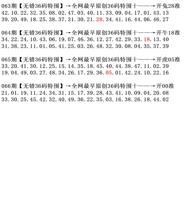 066期澳门六合彩直播：36码特围