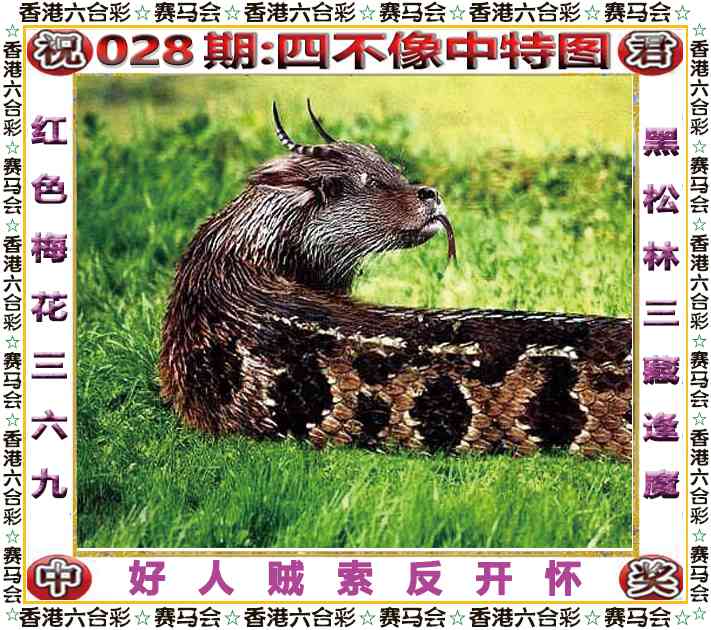 彩色图库028期：四不像中特图