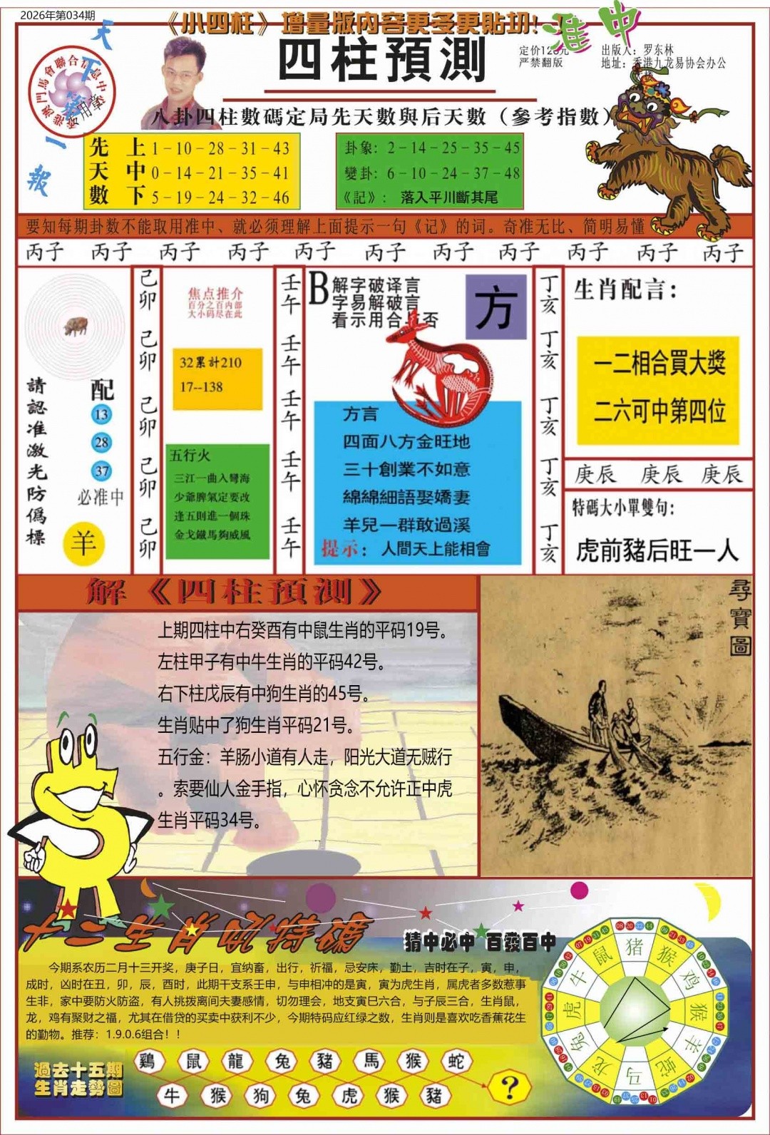 四柱预测035期：中四柱预测A