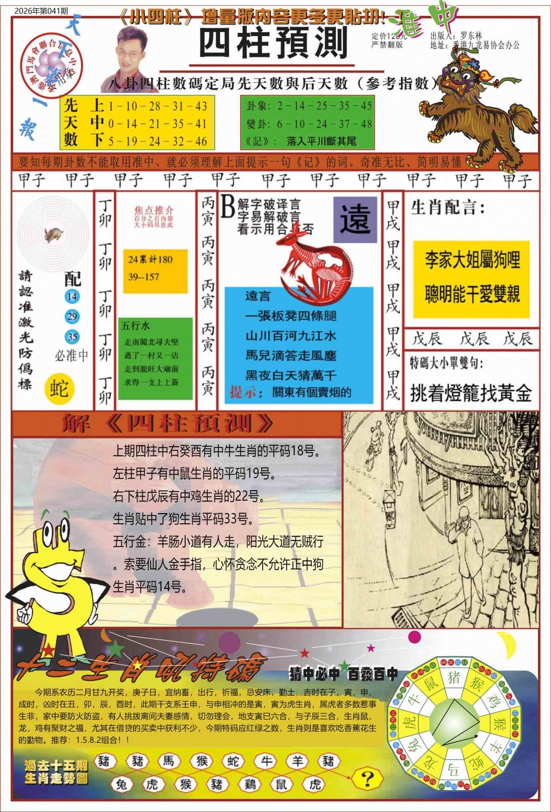 图片玄机041期：中四柱预测A