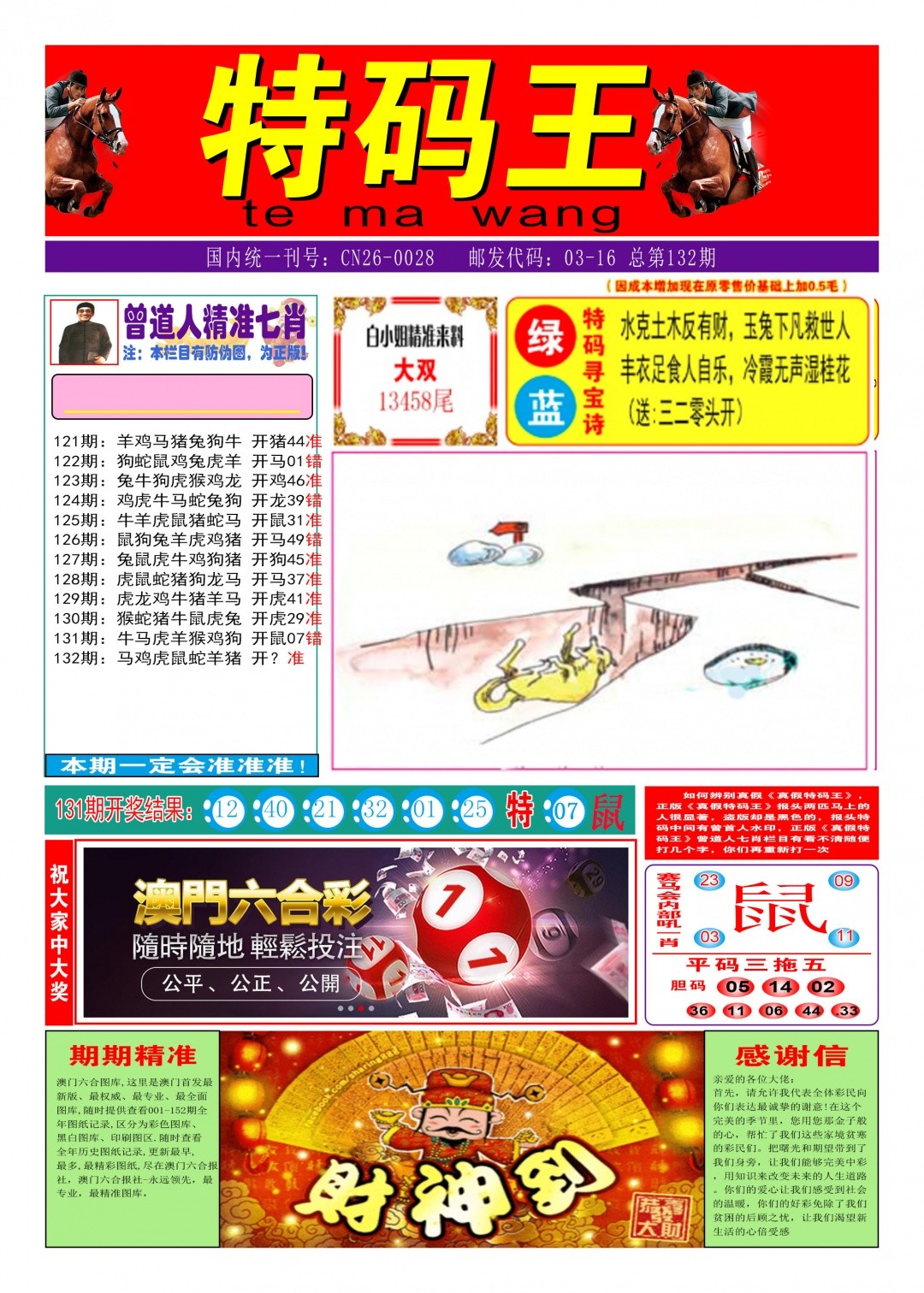 澳门特码王A：132期特码王A