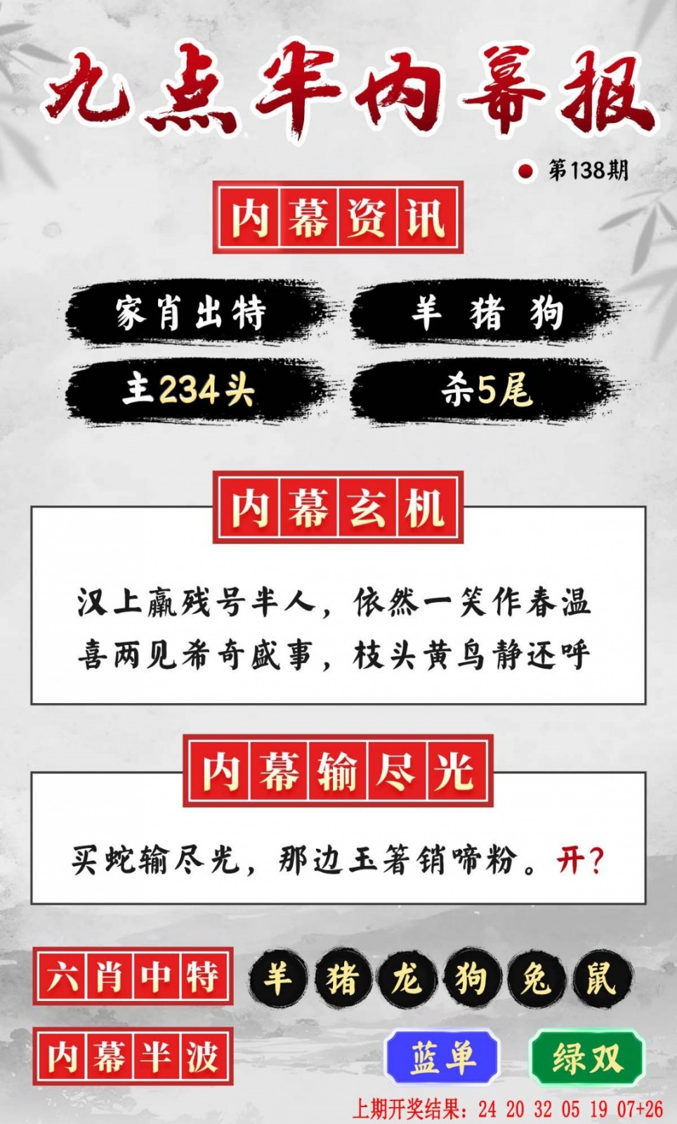 八百图库​​：138期九点半内幕报