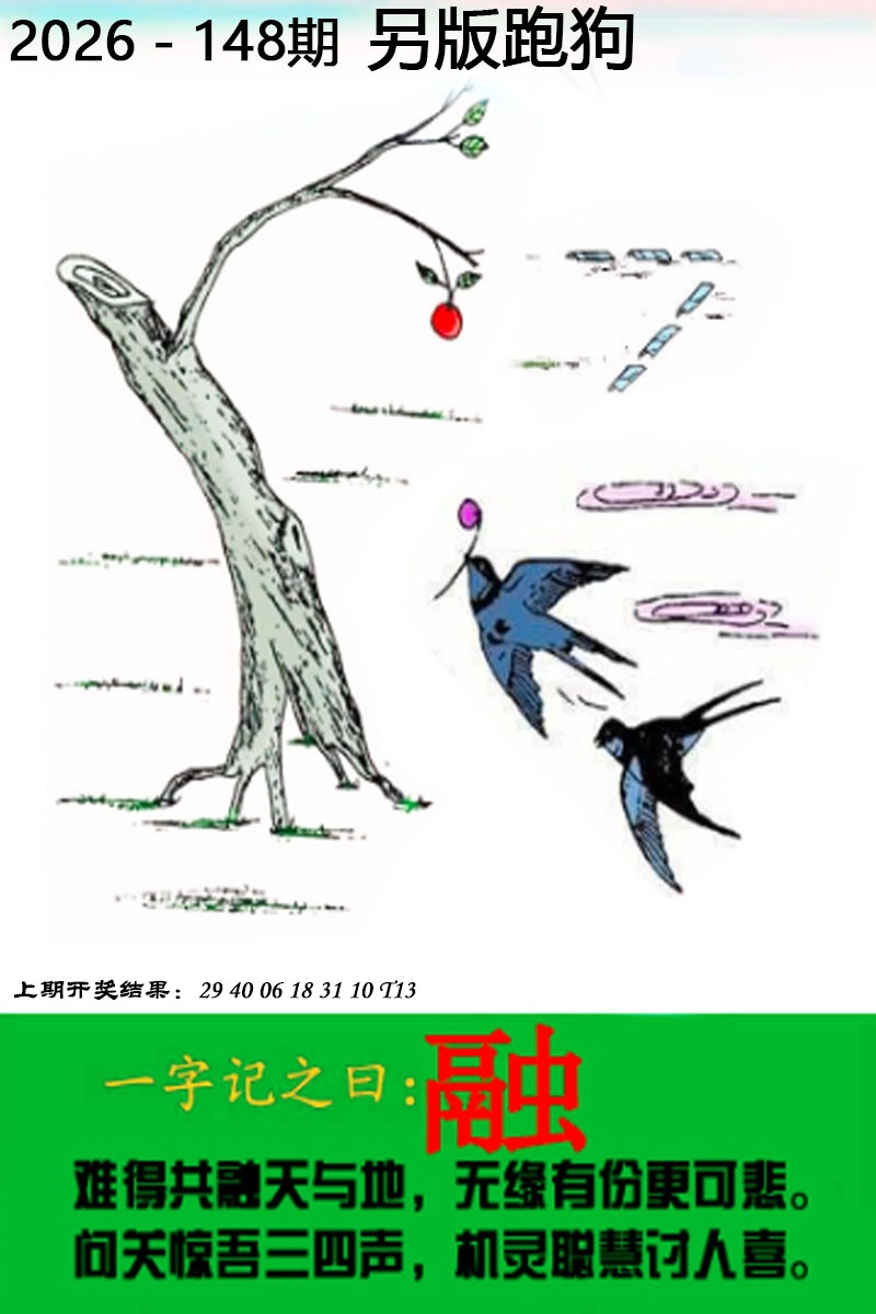 澳门六合彩官方148期：另版跑狗图