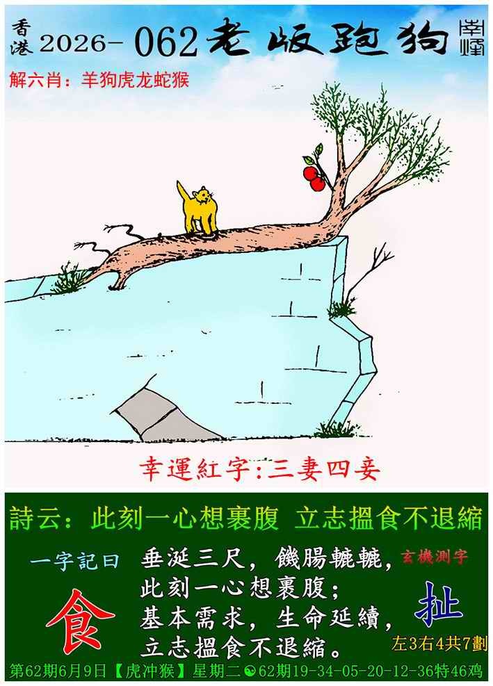 新澳门跑狗图：062期老版跑狗图