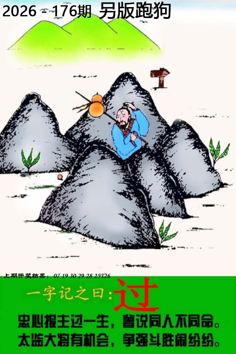 58彩论坛176期：另版跑狗图