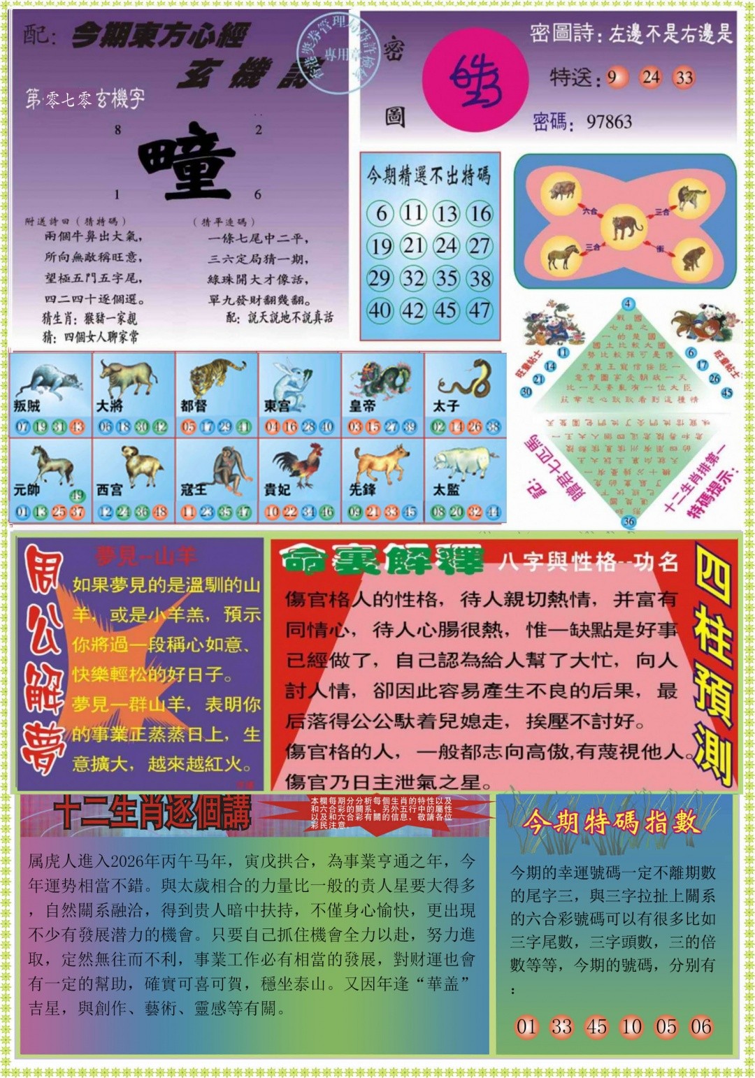 今晚澳门特码：070期(新版)管家婆