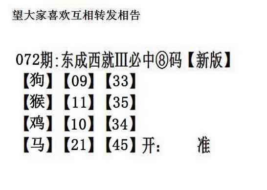 玄机资料072期：东成西就