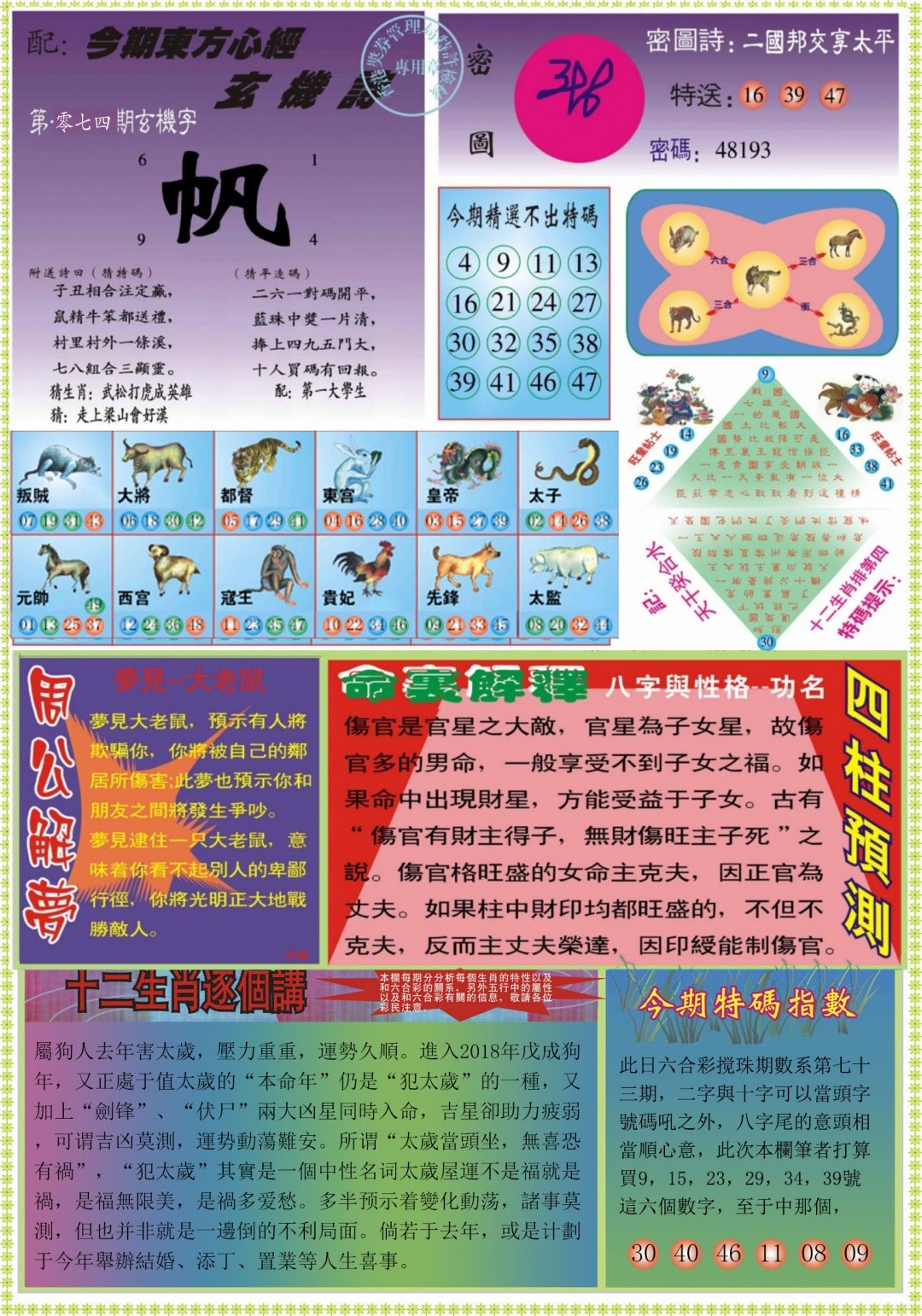 香港彩色图库074期：东方心经B