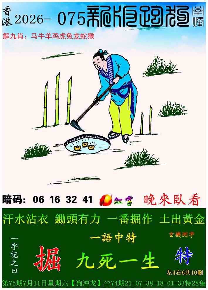 香港六合彩-狗狗系列075期：新版跑狗图