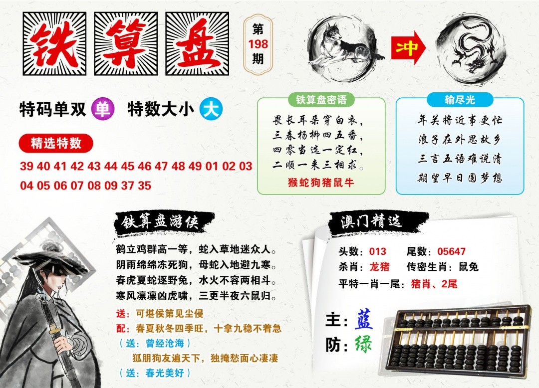 天机阁新澳论坛198期：澳门铁算盘