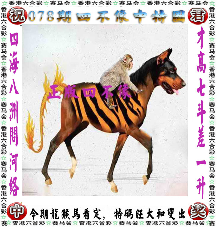 香港彩078期：正版四不像
