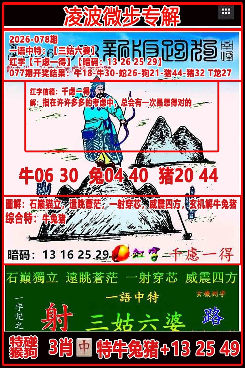 马会总站078期：凌波微步专解跑狗