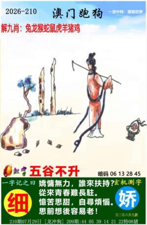 香港六合彩资料图库：210期澳门跑狗图