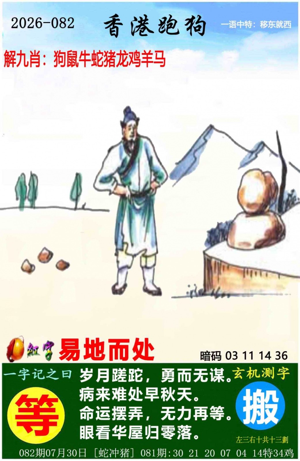 六合彩开奖网：082期香港跑狗