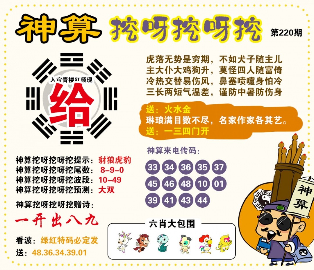 澳门跑狗论坛220期：神算挖呀挖