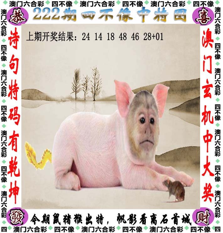澳门跑狗论坛222期：四不像