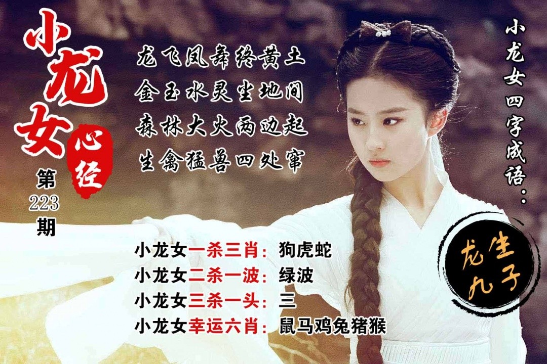 六合彩凤凰天机网：223期小龙女心经