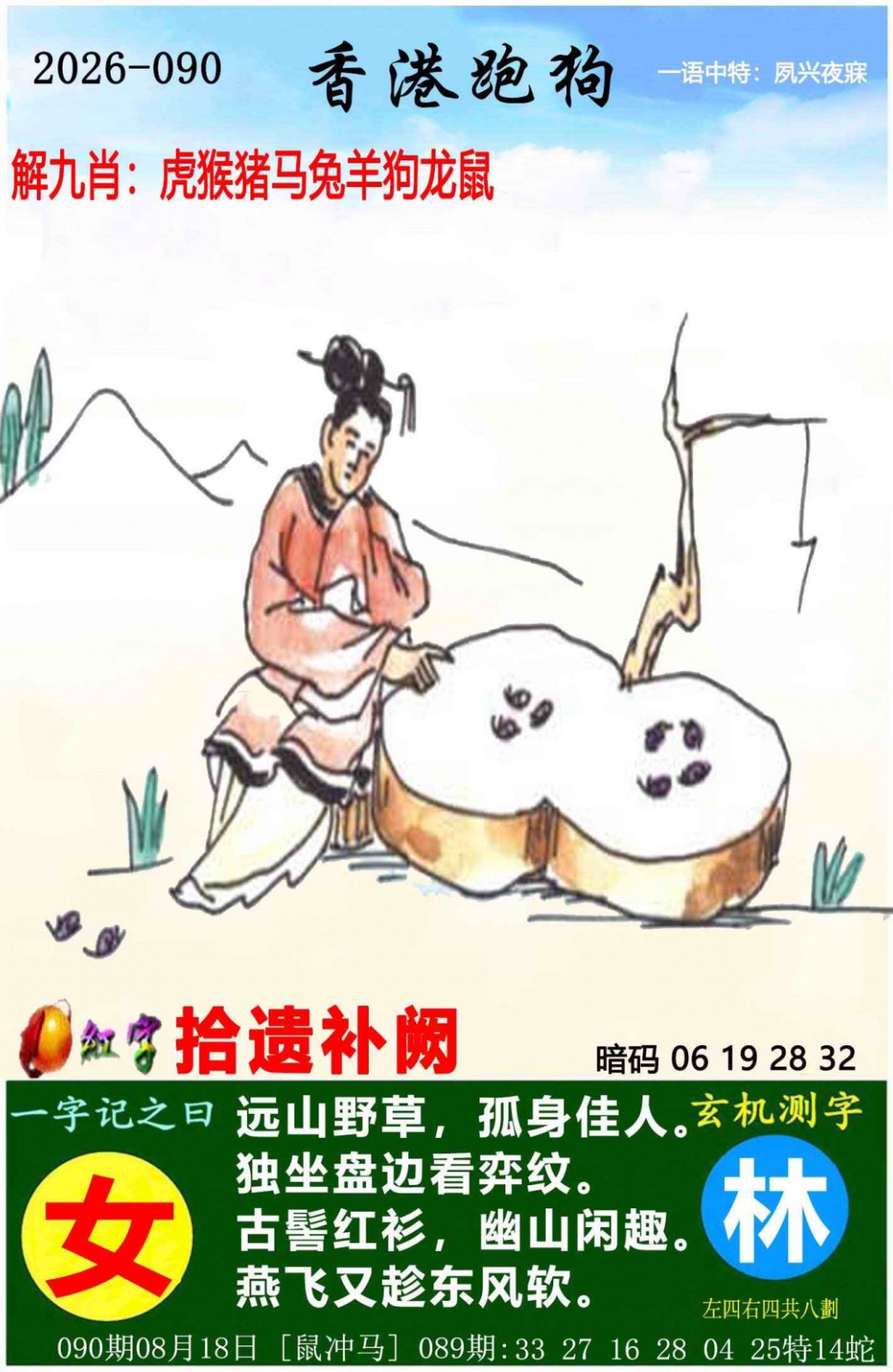 香港跑狗论坛：090期香港跑狗