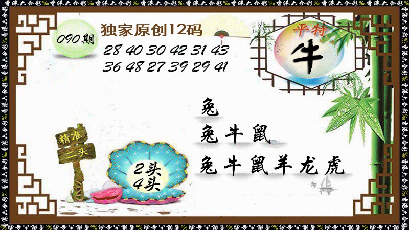 惠泽六合：090期独家原创12码