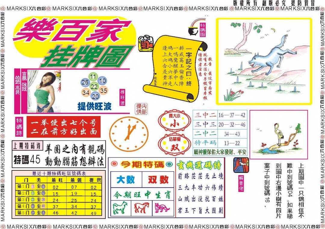 仙人指路：090期乐百家挂牌图记录
