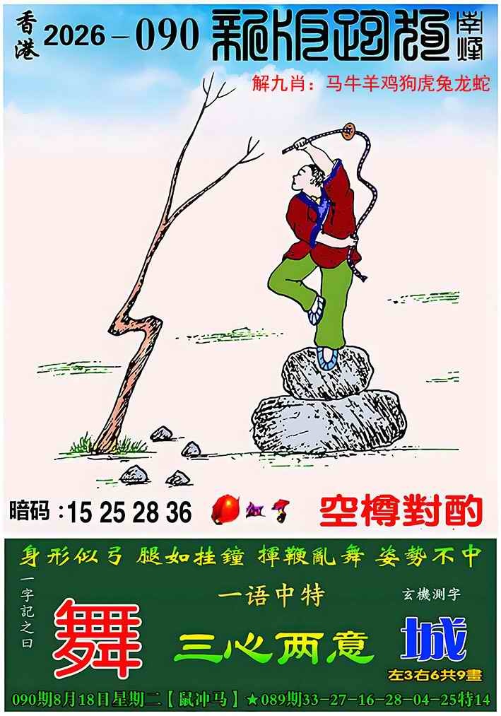跑狗论坛090期：新版跑狗图