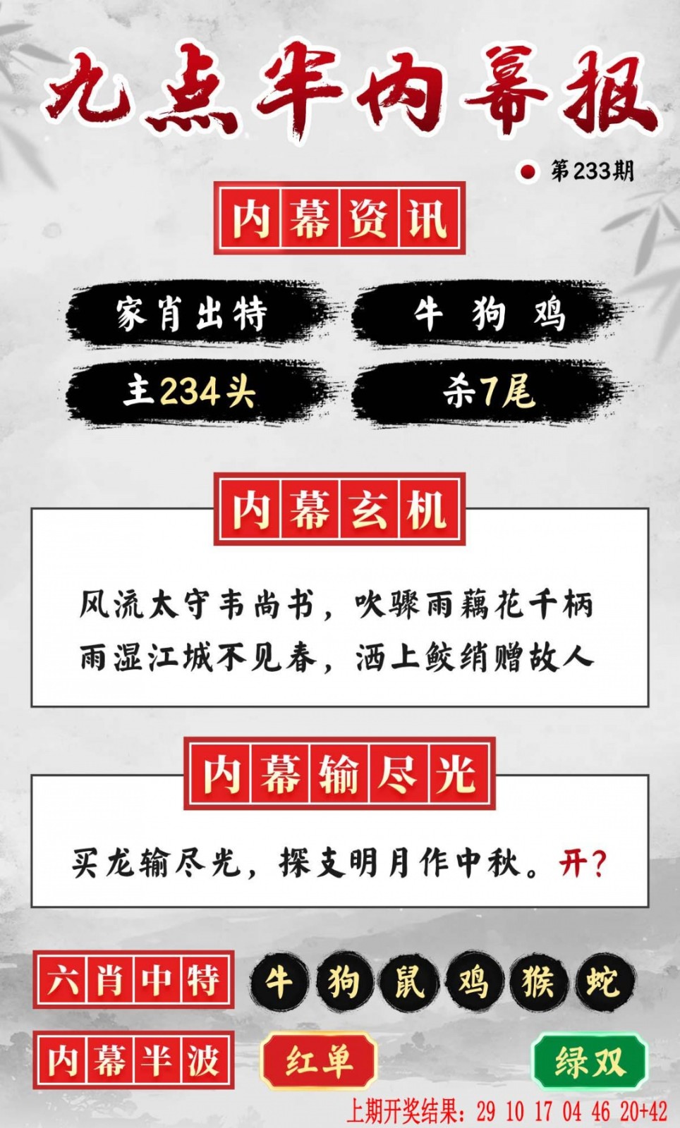 铁算盘233期：九点半内幕报