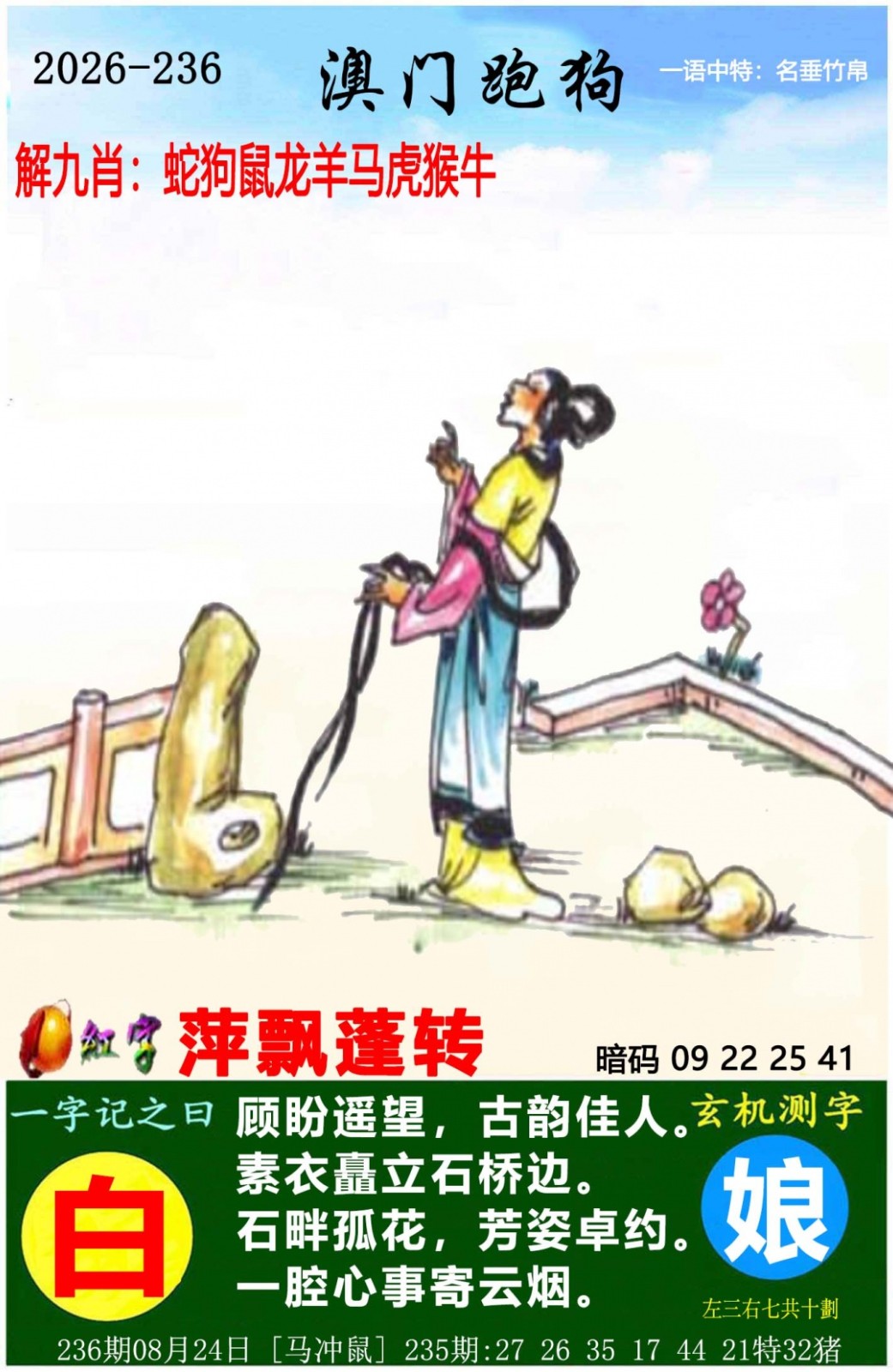 跑狗论坛236期：澳门跑狗图