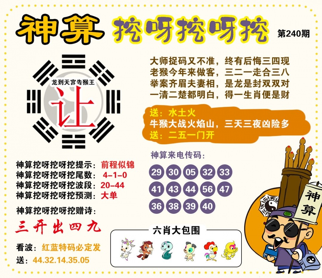 跑狗论坛：240期神算挖呀挖