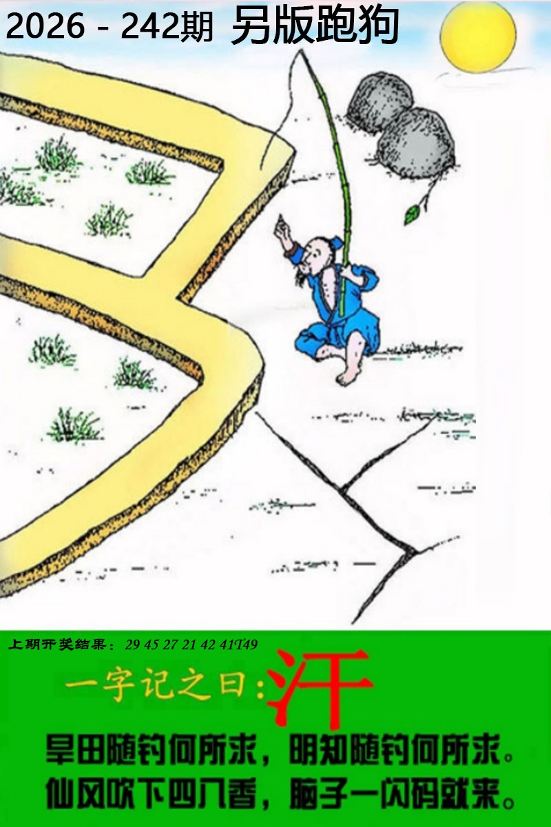 铁算盘242期：另版跑狗图