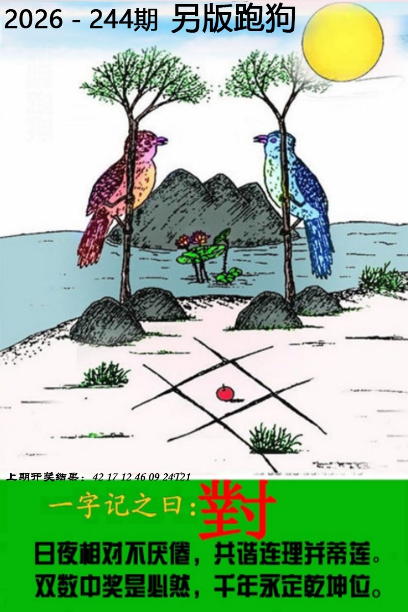 铁算盘244期：另版跑狗图