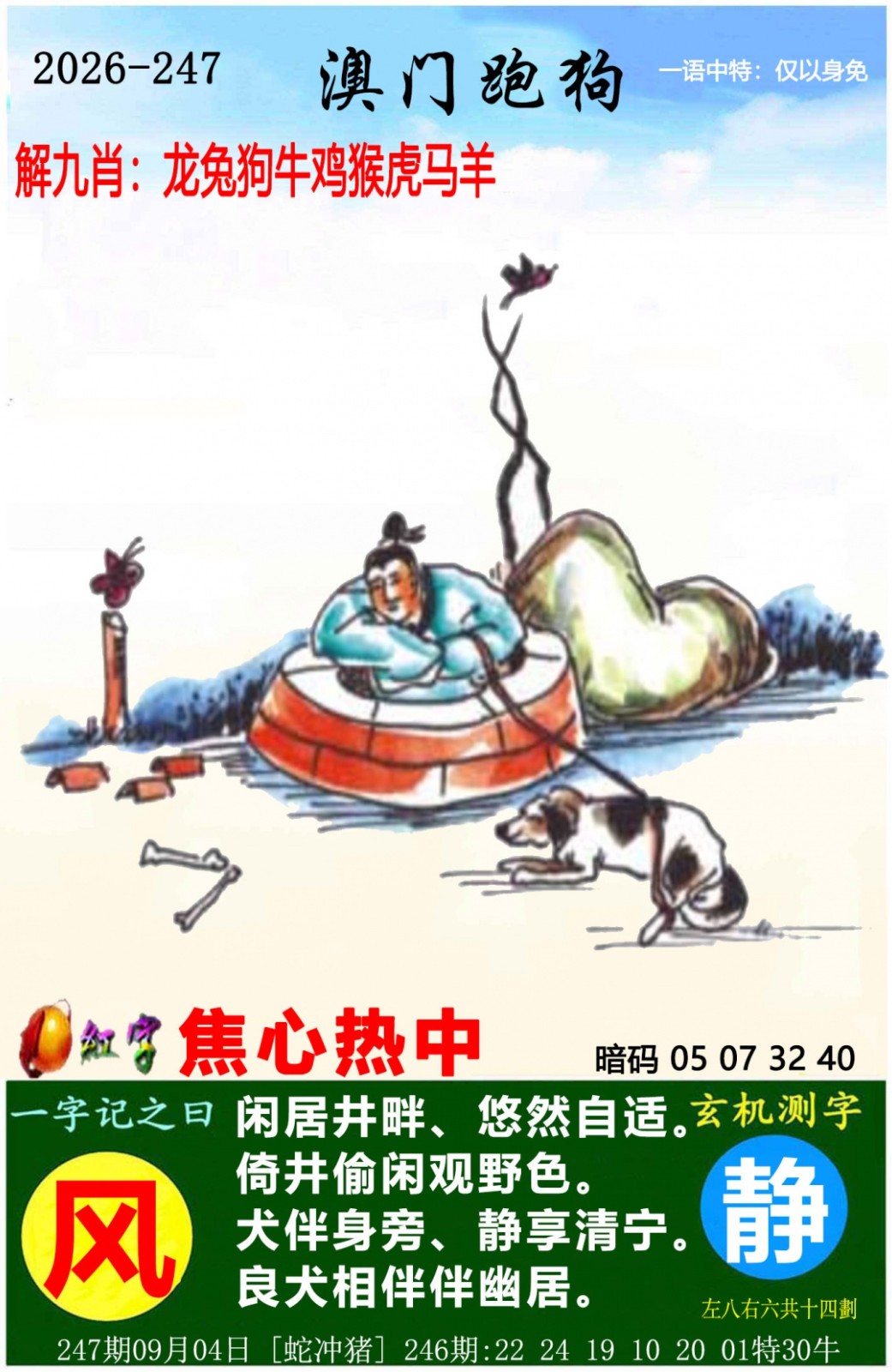跑狗图247期：澳门跑狗图