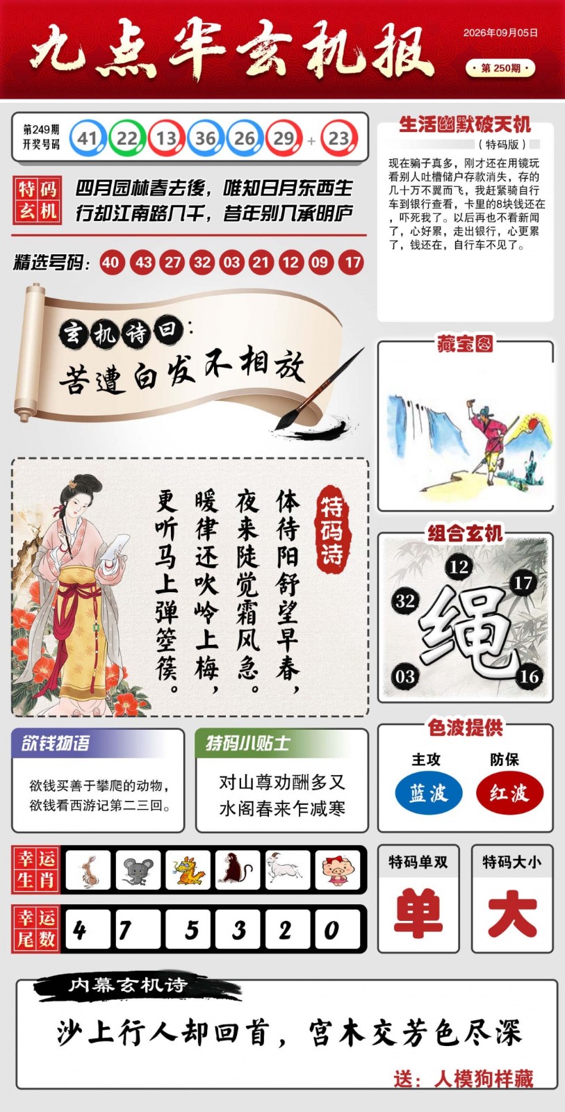 新澳门绝杀一行250期：九点半玄机报