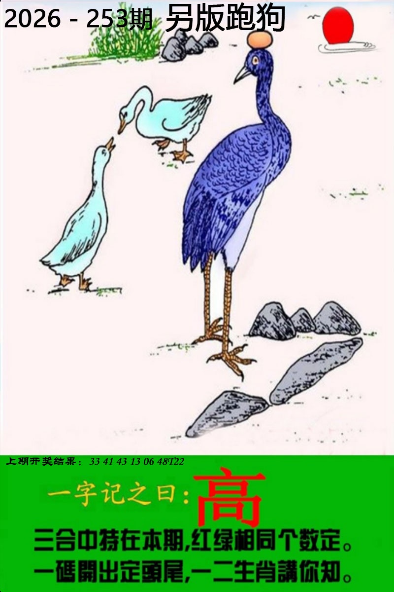 澳彩全年历史图库253期：另版跑狗图