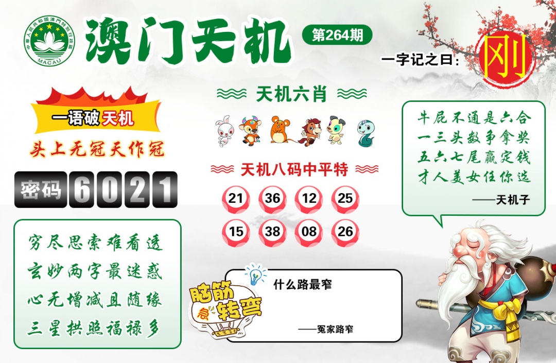 客家人平特论坛：264期澳门天机