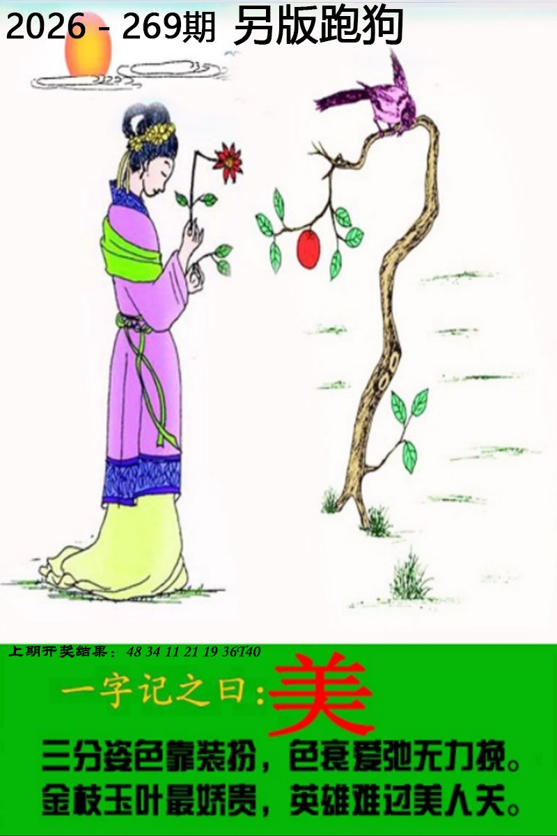 天机阁精英论坛：269期另版跑狗图