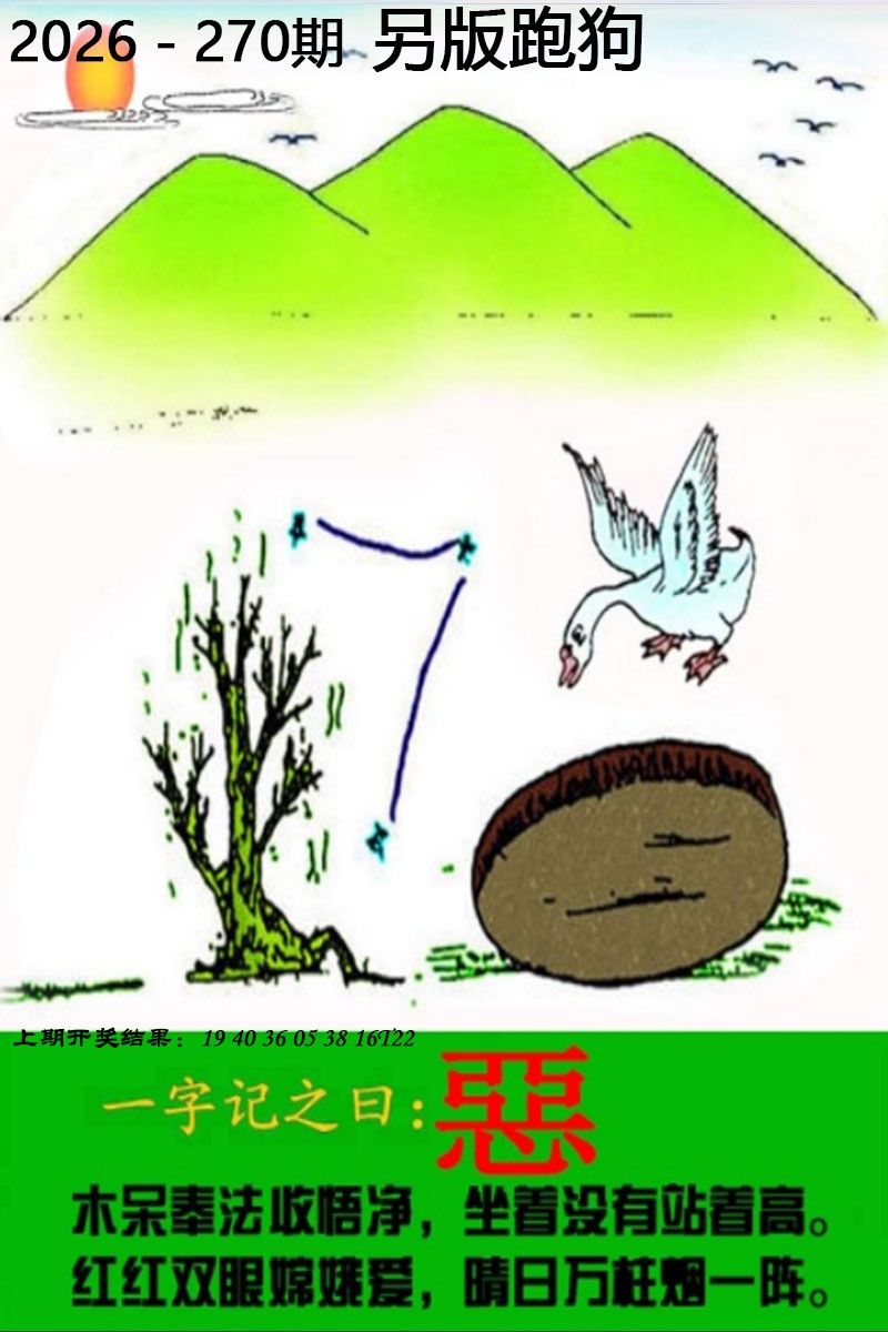 王中王论坛270期：另版跑狗图
