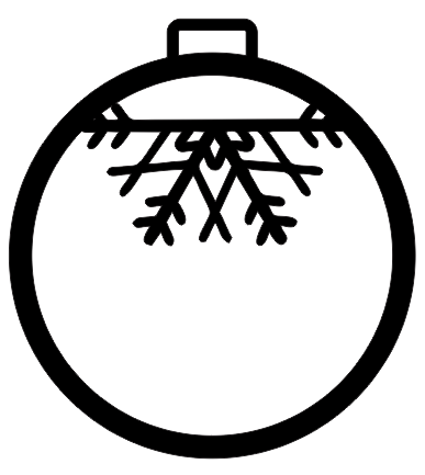 Vector de Esfera de Copo de Nieve