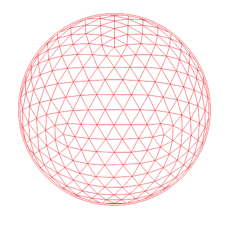 Esfera para lámpara de acrílico 3d